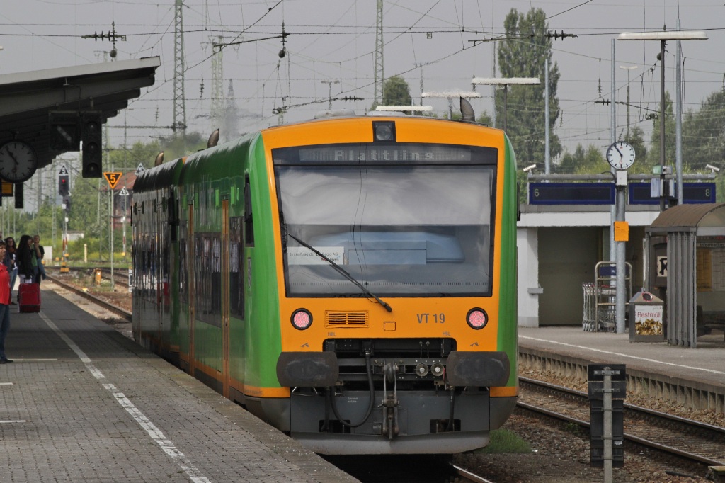 Waldbahn V T19 am 31.07.10 in Plattling