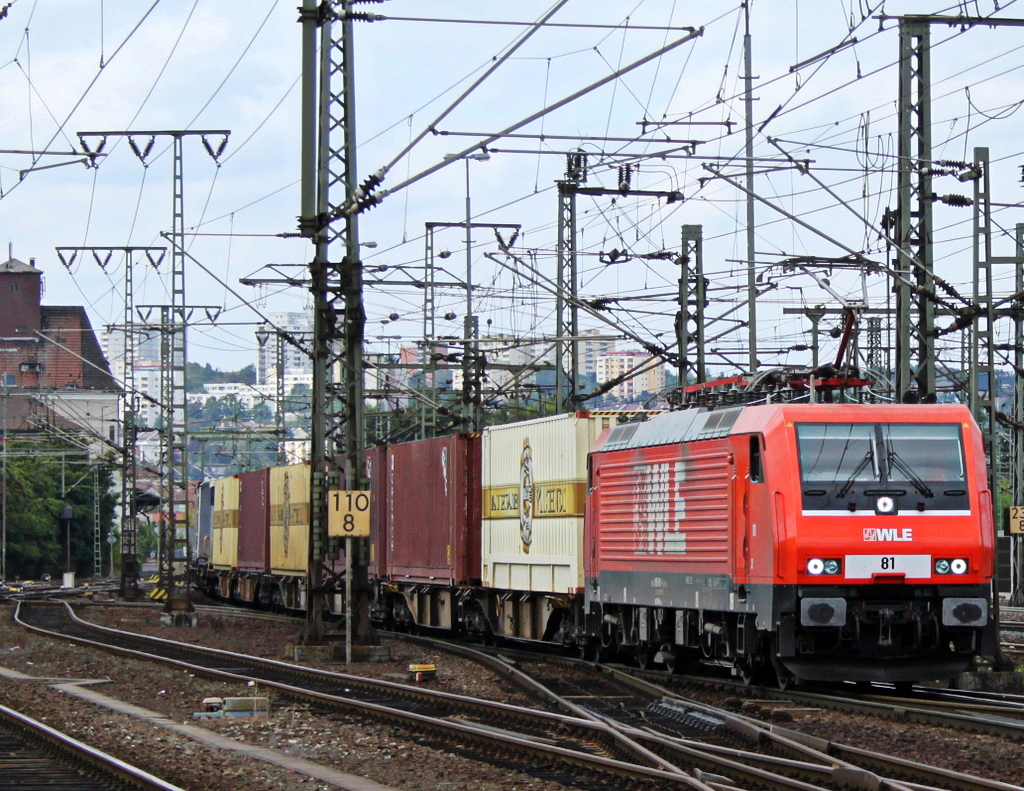 WLE 81 mit Warsteinerzug am 01.08.11 in Fulda