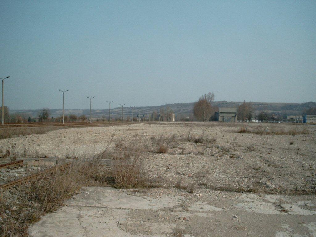 Zur�ckgebaute Gleisanlagen am Zementwerk Karsdorf; 2007 (Foto: Dieter Bauer)