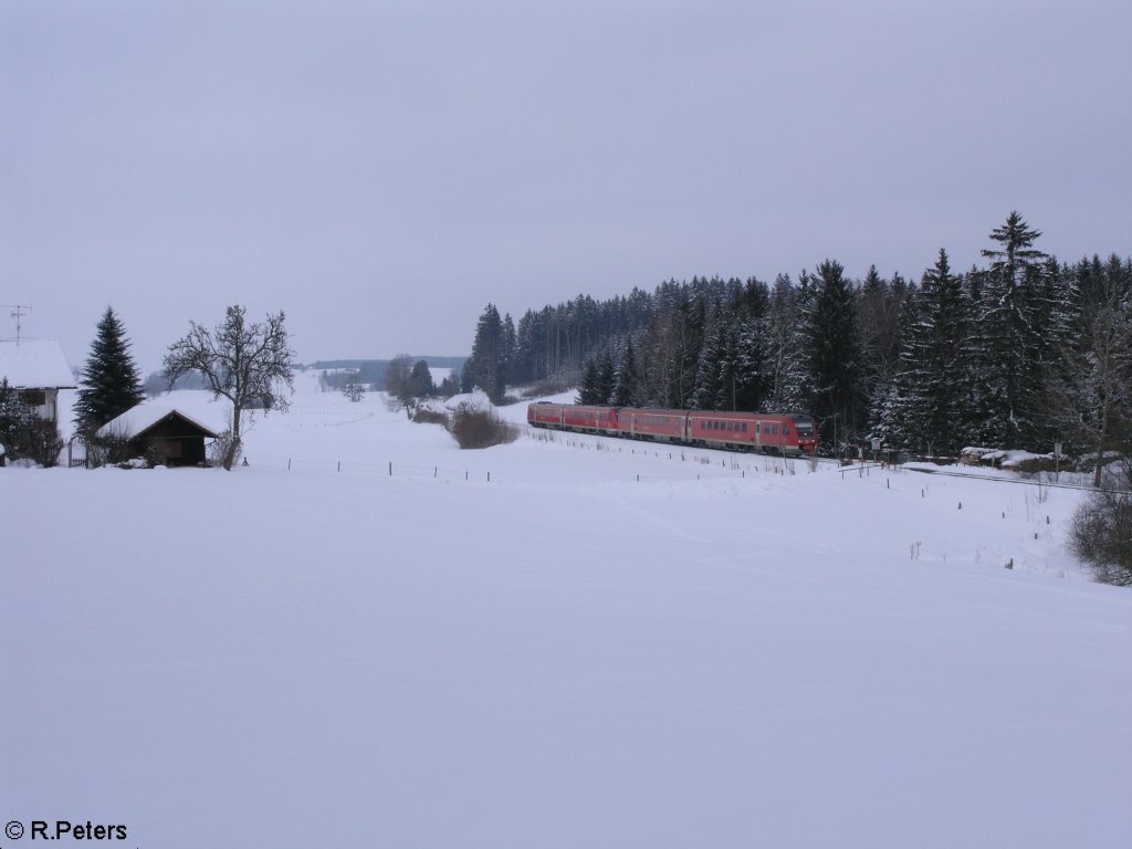 Zwei 612er bei Hesselstall auf dem Weg nach Kempten. 15.02.10