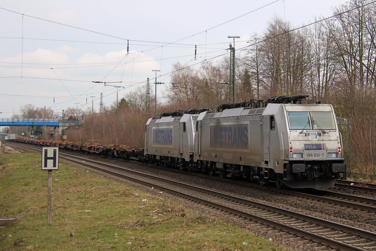 ... am Zugende zwei weitere METRANS 386er! Tostedt, 16.03.2020