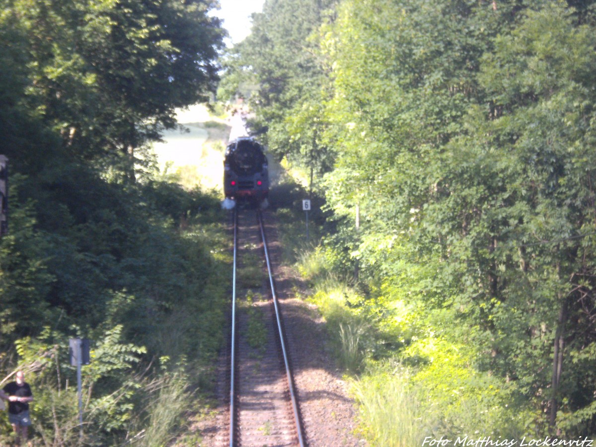 01 0509 als Schlusslicht unterwegs nach Bergen auf Rgen am 14.6.14