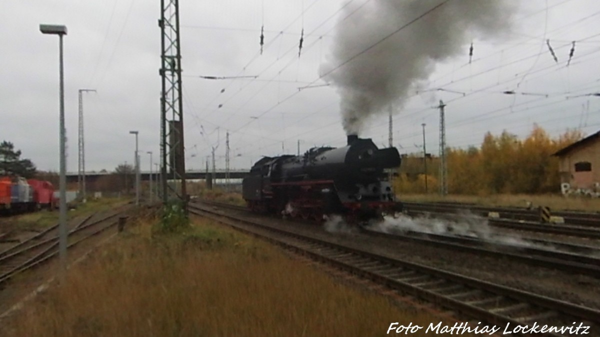 03 2155 auf Wendefahrt in Stralsund am 7.11.15