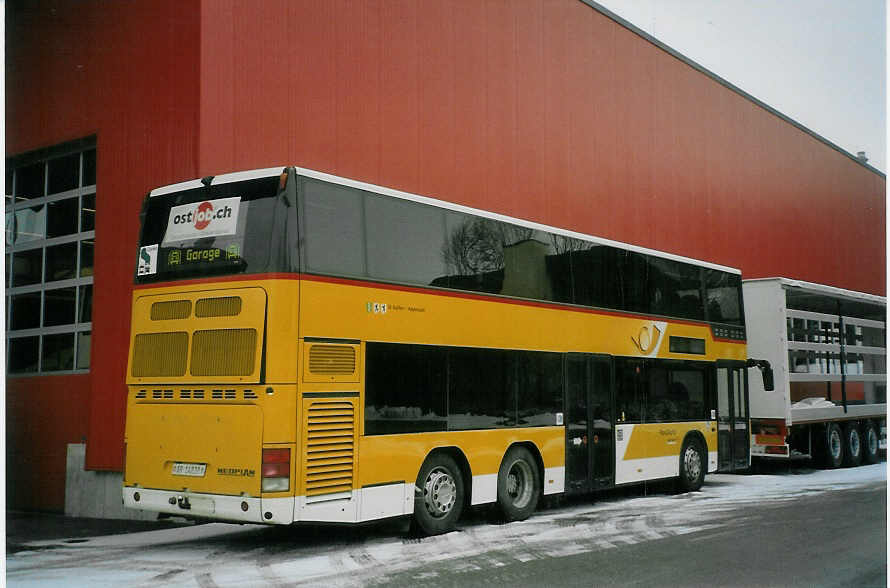 (082'227) - PostAuto St. Gallen-Appenzell - AR 14'838 - Meoplan (ex P 27'016) am 28. Dezember 2005 in Langenthal, Calag