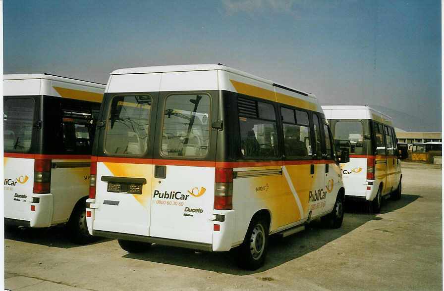 (084'011) - CarPostal Vaud-Fribourg - Fiat (ex P 21'104) am 19. Mrz 2006 in Yverdon, Garage