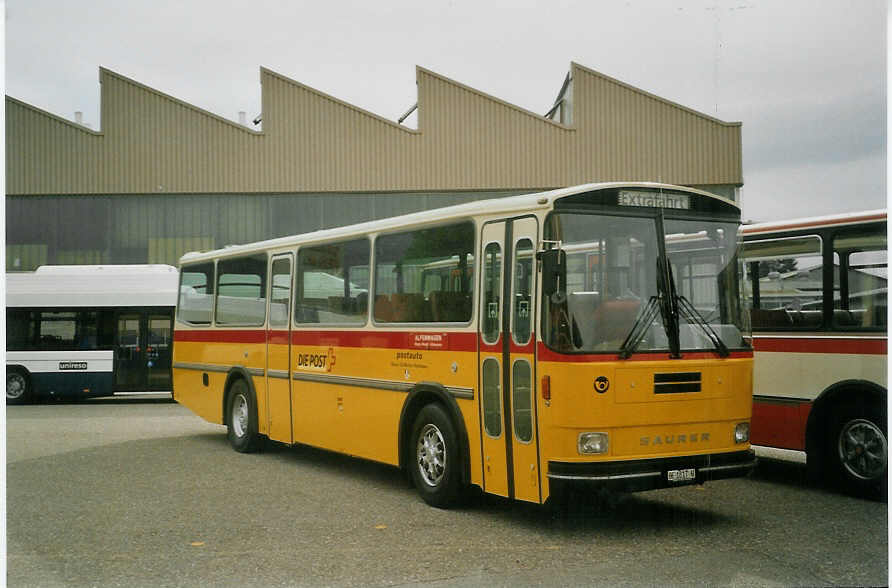 (085'233) - Allemann, Birsfelden - BE 1817 U - Saurer/Tscher (ex Semadeni, Poschiavo; ex Kasper, Poschiavo; ex PostAuto Graubnden; ex P 24'285) am 20. Mai 2006 in Bellach, Hess