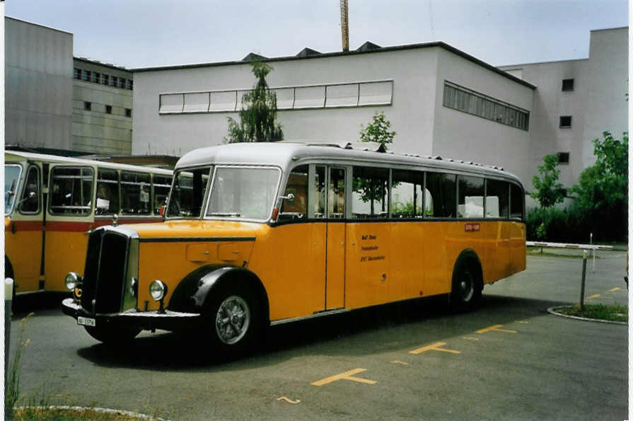 (087'004) - Stutz, Oberlunkhofen - AG 13'756 - Saurer/Tscher (ex Nr. 1; ex Dubs, Stallikon) am 25. Juni 2006 in Bern, Museum fr Kommunikation