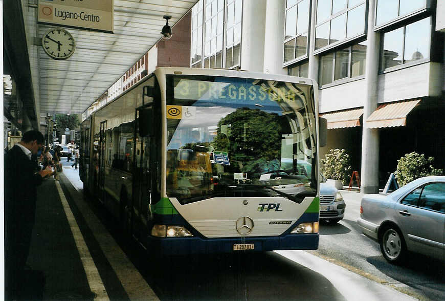 (088'604) - TPL Lugano - Nr. 26/TI 207'017 - Mercedes am 2. August 2006 in Lugano, Centro