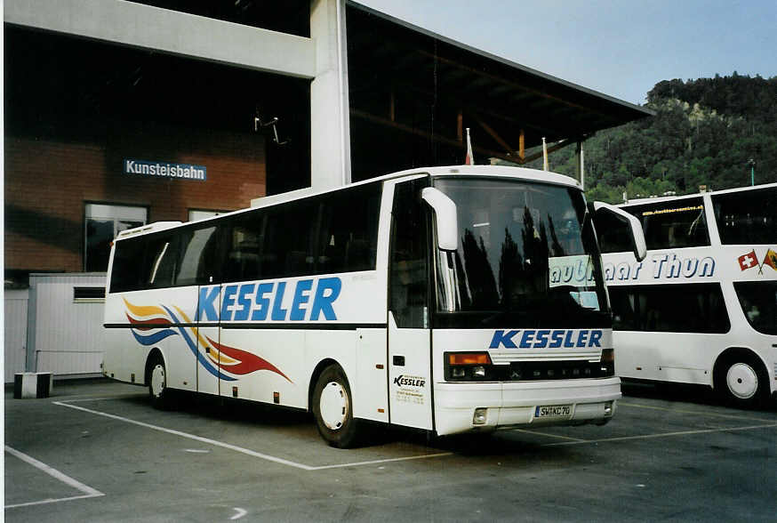 (089'000) - Aus Deutschland: Kessler, Schweinfurt - SW-KC 70 - Setra am 15. August 2006 in Thun, Grabengut