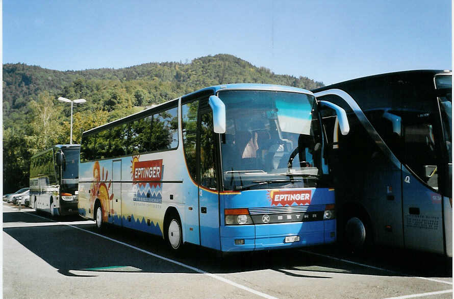 (089'337) - AGSE Eptingen - BL 7707 - Setra am 1. September 2006 in Thun, Seestrasse