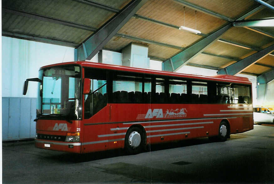 (092'133) - AFA Adelboden - Nr. 21/BE 26'707 - Setra (ex Nr. 7) am 18. Februar 2007 im Autobahnhof Adelboden