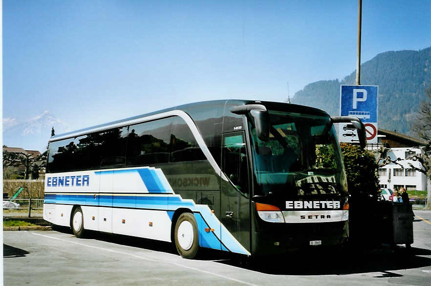 (093'601) - Ebneter, St. Gallen - SG 38'600 - Setra am 6. April 2007 beim Bahnhof Interlaken West