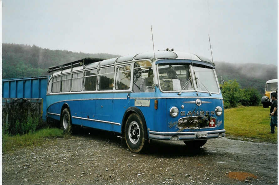 (094'931) - Bolliger, Stetten - SH 30'730 - Saurer/R&J (ex Solr+Fontana, Ilanz Nr. 8) am 2. Juni 2007 in Thayngen, Saurertreffen