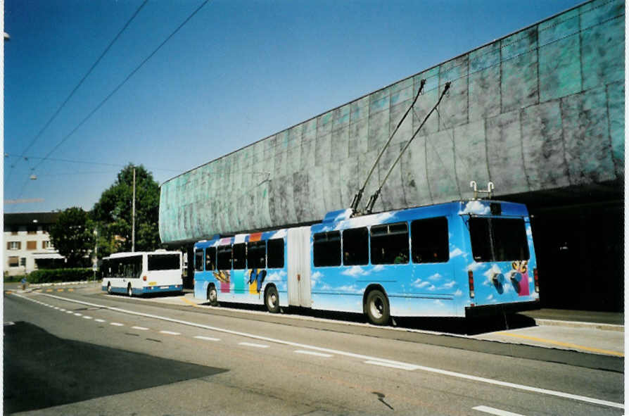 (096'128) - VBL Luzern - Nr. 199 - NAW/Hess Gelenktrolleybus am 15. Juli 2007 in Luzern, Brelstrasse