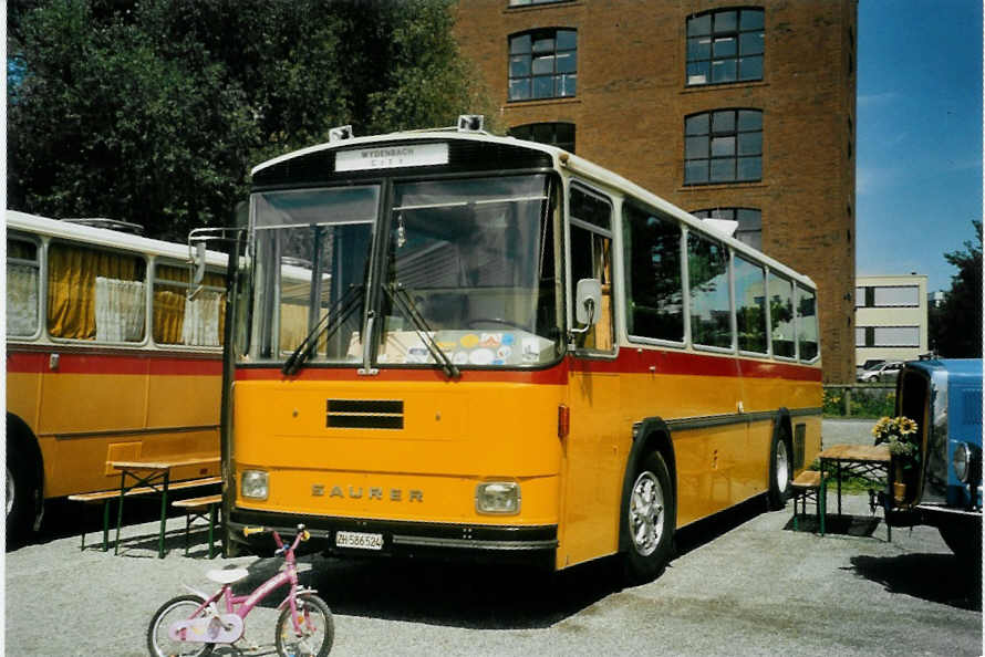 (097'425) - Aus der Schweiz: Baumann, Horgenberg - ZH 586'524 - Saurer/Tscher (ex P 24'226) am 18. August 2007 in Schaan, Wohnbustreffen