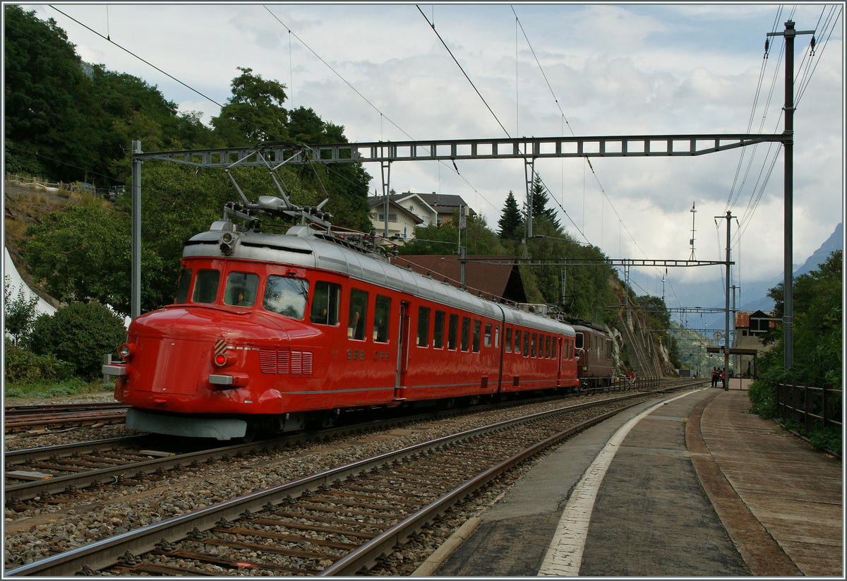 100 Jahre BLS, da feierte selbst der  Rote Pfeil  mit.
Ausserberg, den 7. Sept. 2013