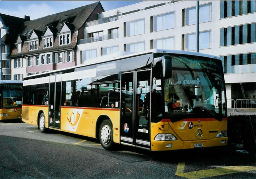 (100'823) - Knecht, Windisch - Nr. 76/AG 7667 - Mercedes am 3. November 2007 beim Bahnhof Brugg