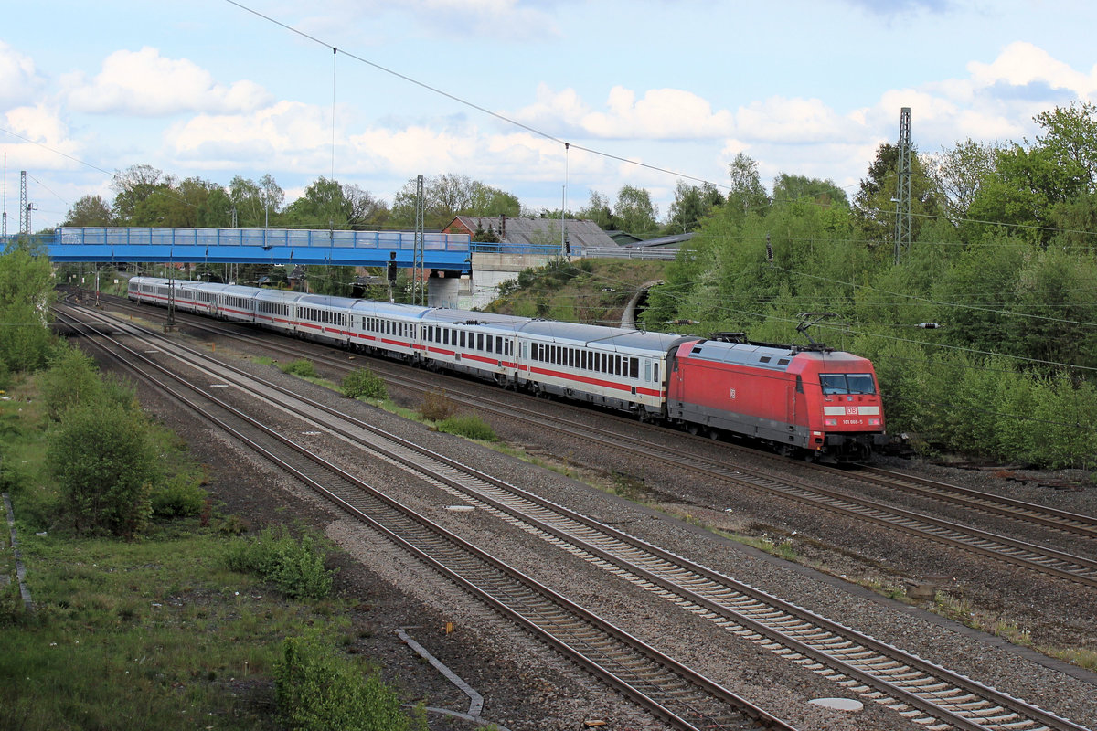 101 068-5 auf den Weg nach Hamburg. Tostedt, 28.04.2019