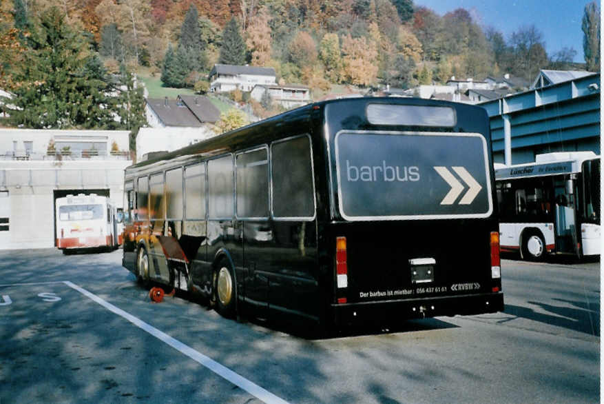 (101'007) - RVBW Wettingen - Volvo/R&J (ex STI Thun Nr. 36; ex SAT Thun Nr. 36) am 3. November 2007 in Wettingen, Garage