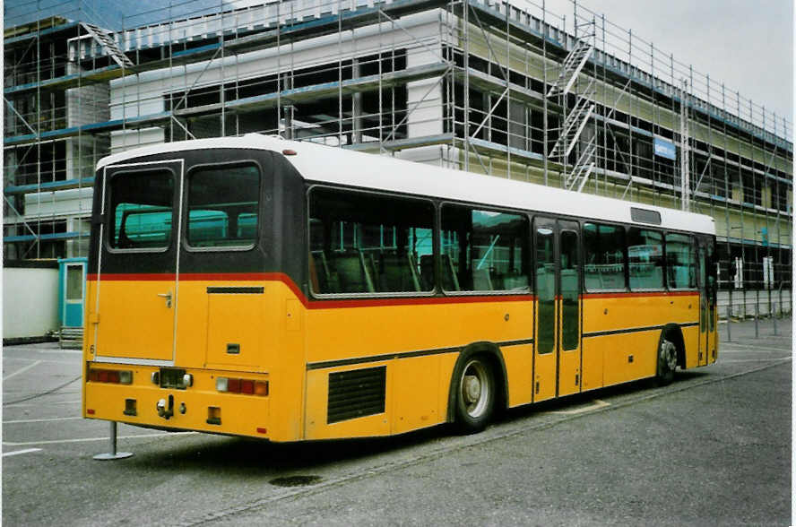 (101'209) - PostAuto Ostschweiz - Nr. 6 - Mercedes/R&J (ex P 25'331) am 18. November 2007 in Biel, Rattinbus