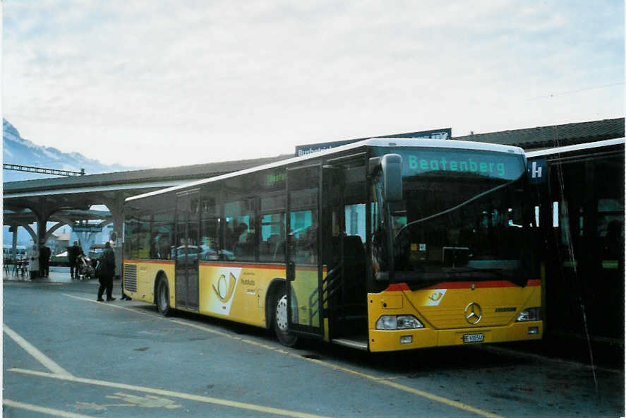 (102'924) - PostAuto Bern - BE 610'541 - Mercedes (ex P 25'383) am 2. Januar 2008 beim Bahnhof Interlaken West