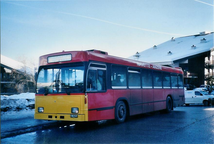 (103'619) - Buchard, Leytron - VS 84'255 - Volvo/R&J (ex Bernmobil, Bern Nr. 116) am 19. Januar 2008 in Anzre, Place de la Tlcabine