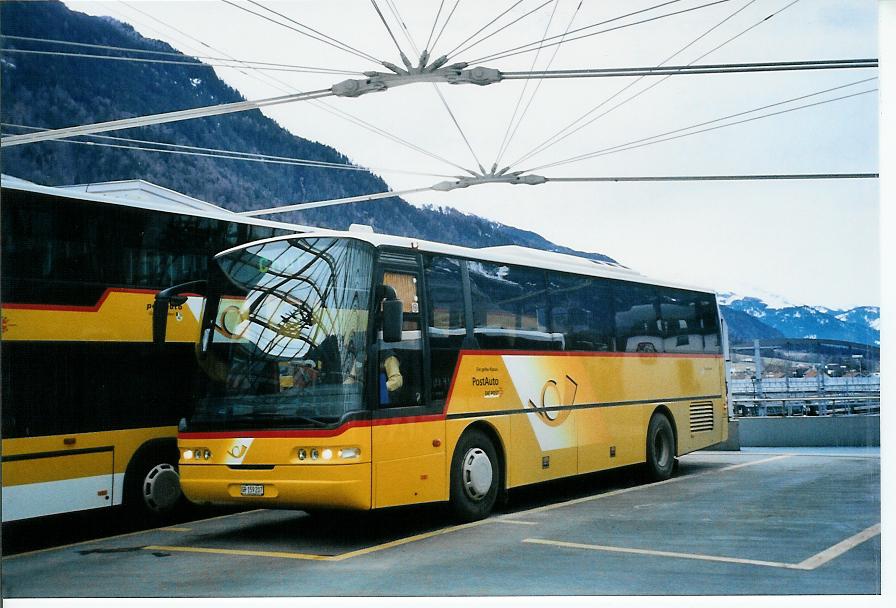 (104'007) - PostAuto Graubnden - GR 159'207 - Neoplan (ex P 25'082) am 4. Februar 2008 in Chur, Postautostation