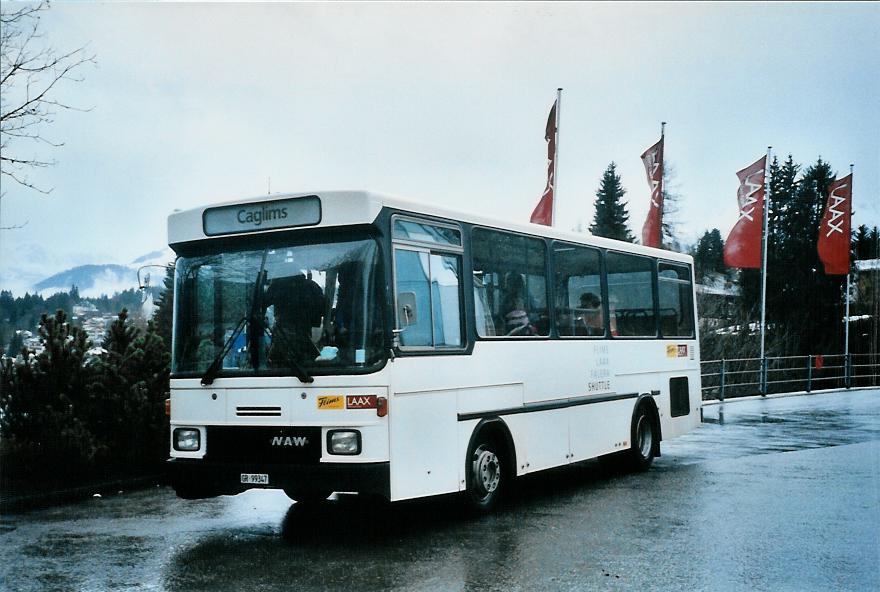 (104'735) - Stuppan, Flims - GR 99'347 - NAW/Hess (ex Niederer, Filzbach Nr. 18; ex ZVB Zug Nr. 47) am 1. Mrz 2008 in Flims, Bergbahnen