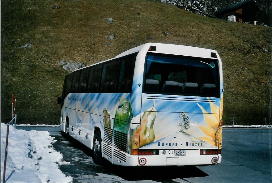 (104'926) - Bhrer, Hirzel - ZH 62'029 - Mercedes am 9. Mrz 2008 in Elm, Mineralquelle