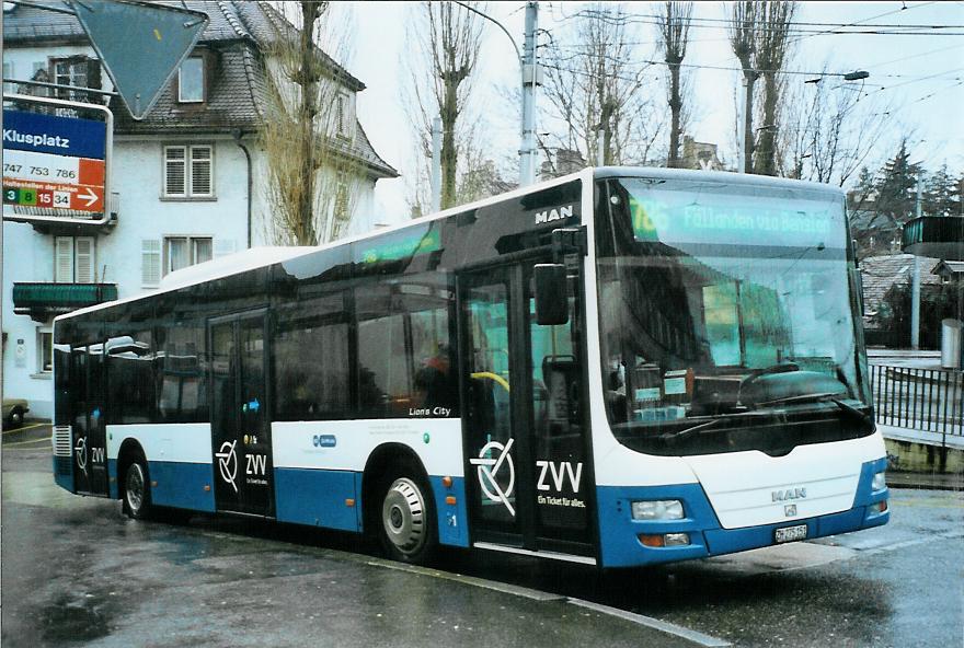 (105'423) - Andres, Effretikon - Nr. 1/ZH 275'151 - MAN (ex Gut, Binz Nr. 1) am 17. Mrz 2008 in Zrich, Klusplatz