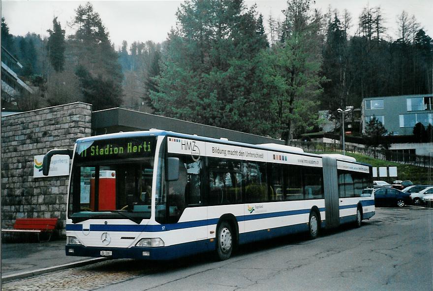 (105'727) - ZVB Zug - Nr. 17/ZG 3367 - Mercedes am 23. Mrz 2008 in Zug, Schnegg