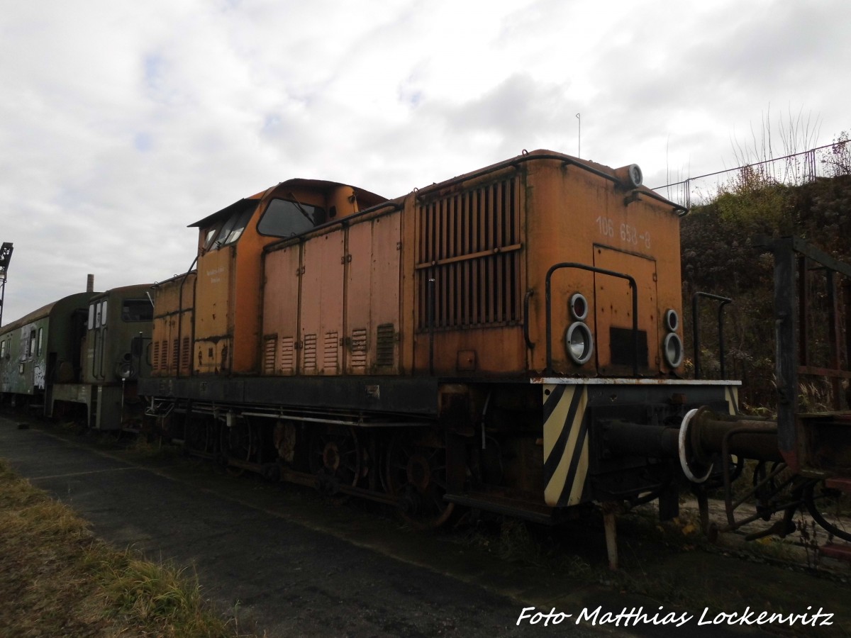 106 658 im Eisenbahnmuseum Chemnitz-Hilbersdorf am 12.11.15