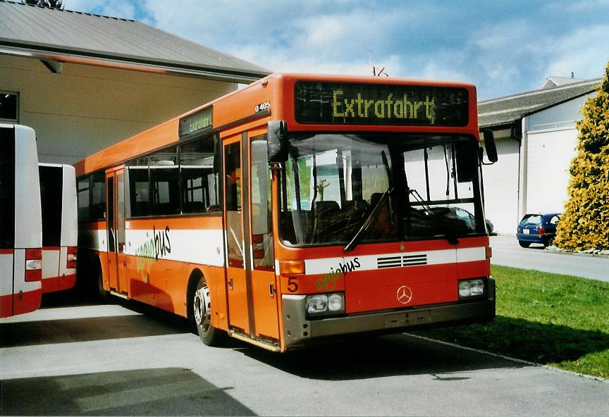 (106'316) - VBH Herisau - Nr. 5 - Mercedes am 13. April 2008 in Gossau, Depot Regiobus