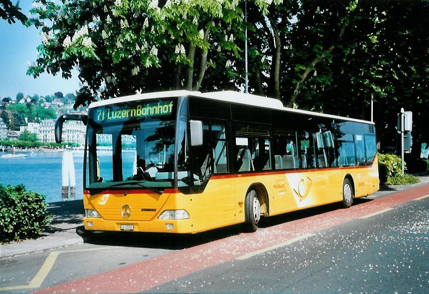 (107'022) - Bucheli, Kriens - Nr. 28/LU 15'550 - Mercedes am 10. Mai 2008 beim Bahnhof Luzern