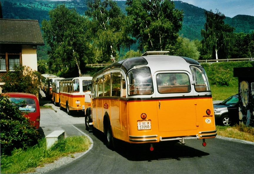 (107'306) - Gogniat, Mnchenbuchsee - BE 17'050 - FBW/FHS (ex Herzog, Muttenz; ex Kontiki, Wettingen Nr. 4; ex Nett, Bachs; ex P 23'179) am 24. Mai 2008 beim Bahnhof Untervaz