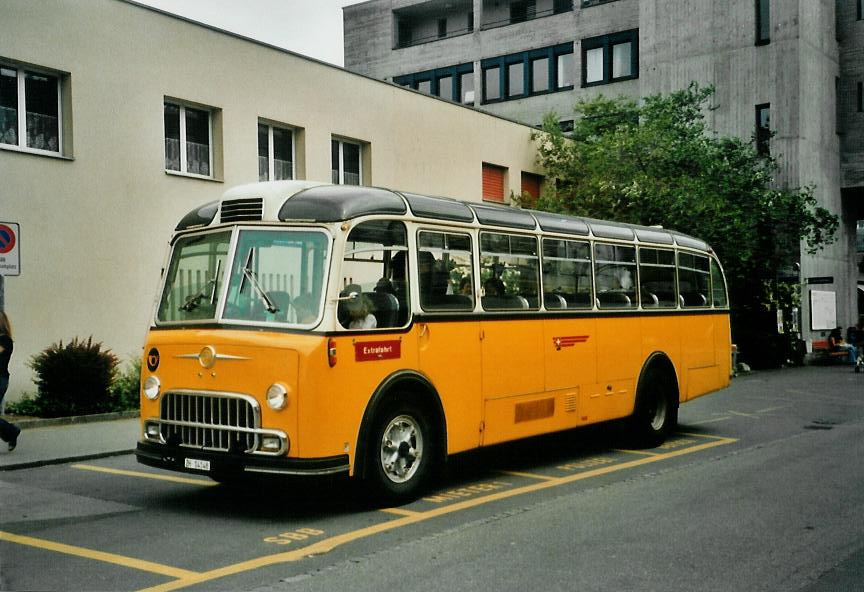 (107'435) - Richter, Ossingen - ZH 14'148 - FBW/Lauber (ex P 24'069; ex P 21'569) am 24. Mai 2008 beim Bahnhof Buchs