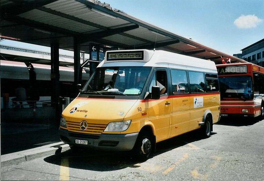 (108'121) - Wyss, Boningen - Nr. 93/SO 21'287 - Mercedes am 21. Juni 2008 beim Bahnhof Olten (Einsatz BOGG)