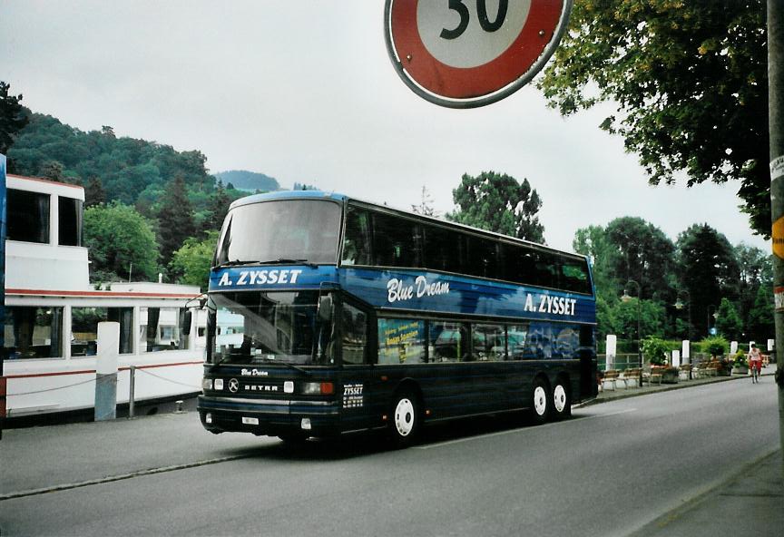 (108'419) - Zysset, Kirchdorf - BE 77 - Setra am 26. Juni 2008 bei der Schifflndte Thun