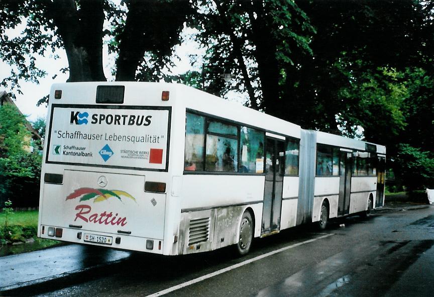 (109'131) - Rattin, Neuhausen - Nr. 20/SH 1520 - Mercedes am 13. Juli 2008 beim Bahnhof Frauenfeld