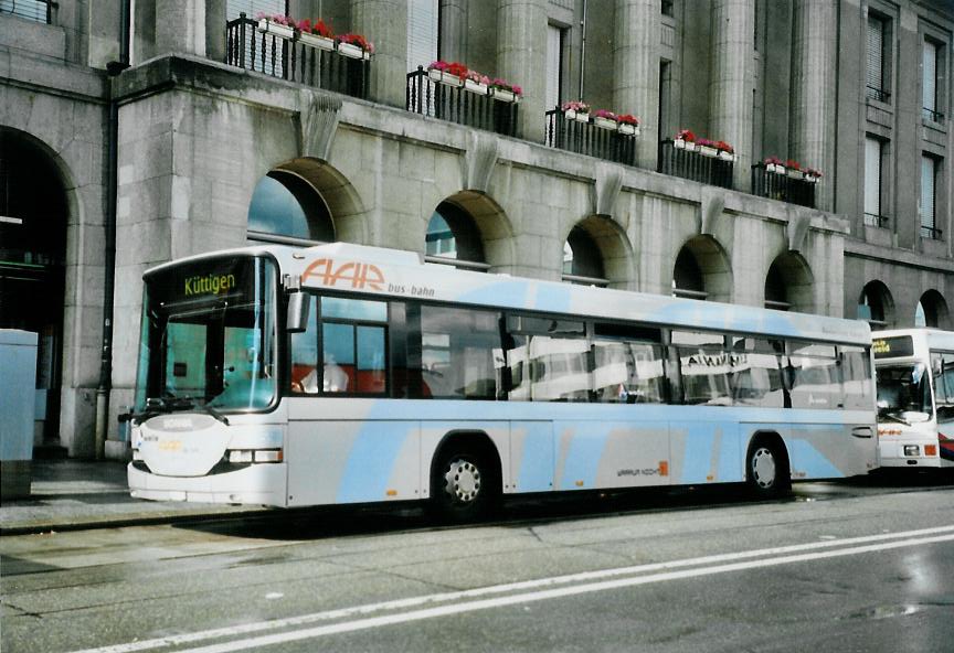 (109'615) - AAR bus+bahn, Aarau - Nr. 159/AG 441'159 - Scania/Hess am 20. Juli 2008 beim Bahnhof Aarau