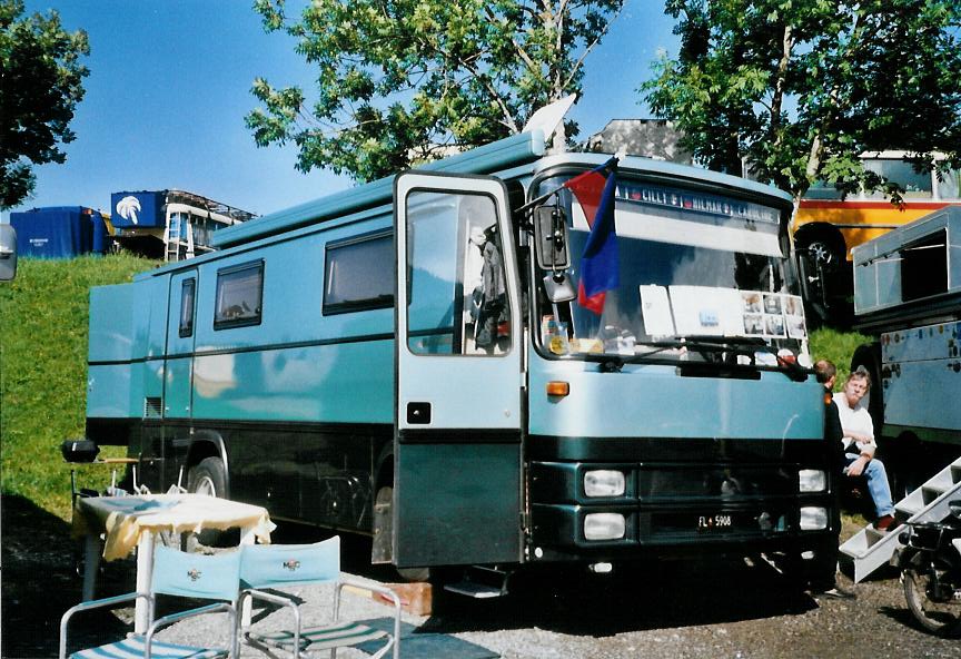 (110'325) - Aus Liechtenstein: Marxer, Schaan - FL 5908 - Magirus-Deutz am 16. August 2008 in Goldingen, Atzmnnig