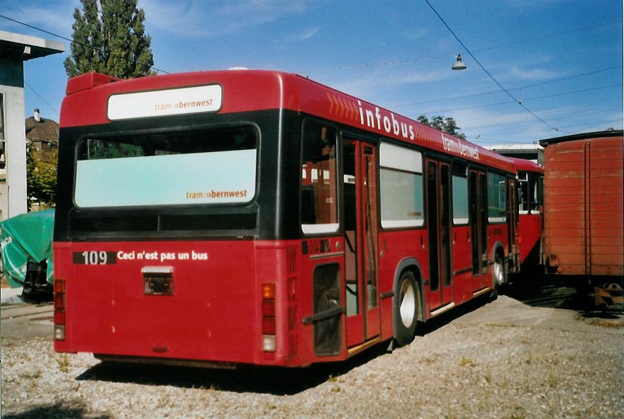 (110'516) - Bernmobil, Bern - Nr. 109 - Volvo/R&J am 24. August 2008 in Bern, Burgernziel