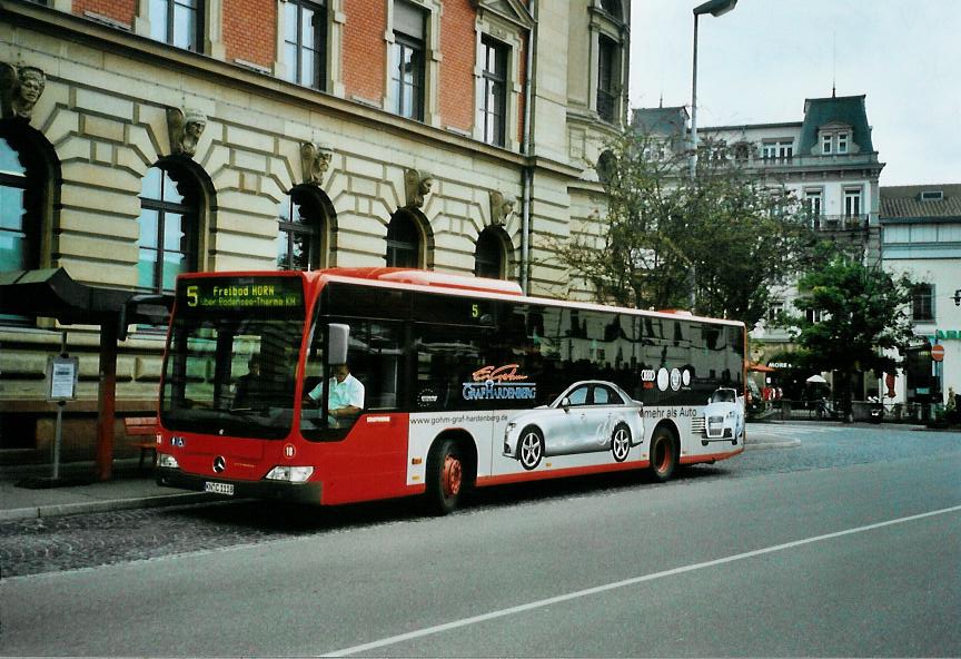 (110'917) - SWK Konstanz - Nr. 18/KN-C 1118 - Mercedes am 15. September 2008 beim Bahnhof Konstanz