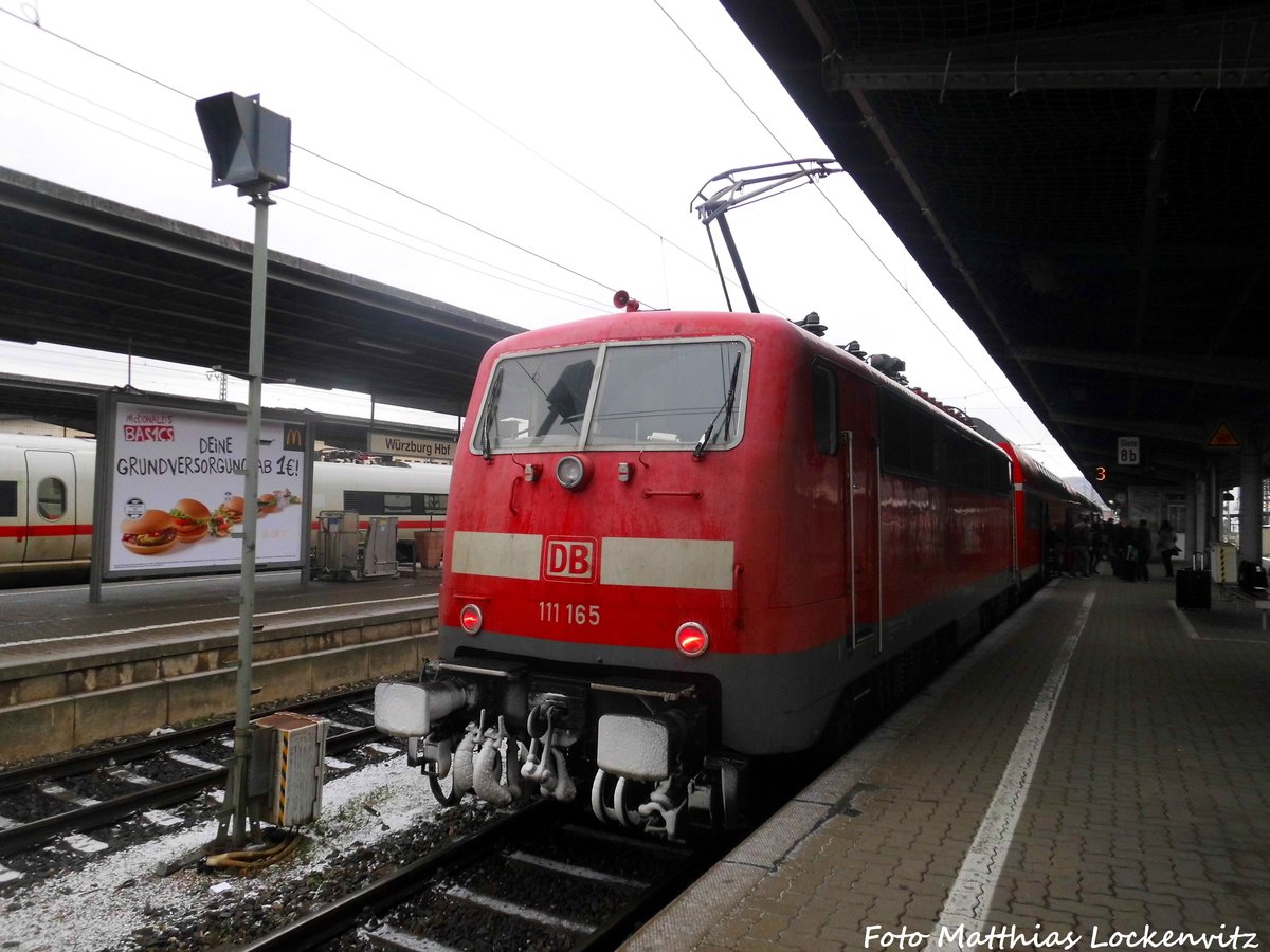 111 165 im Bahnhof Wrzburg am 8.1.17