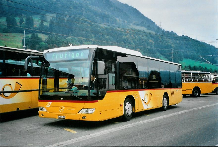 (111'018) - Portenier, Adelboden - Nr. 10/BE 489'810 - Mercedes am 27. September 2008 beim Bahnhof Reichenbach