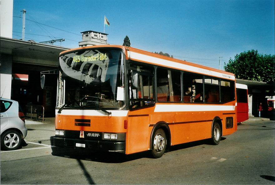 (111'418) - Busland, Burgdorf - Nr. 35/BE 26'686 - NAW/R&J (ex RBS Worblaufen Nr. 81) am 11. Oktober 2008 beim Bahnhof Burgdorf