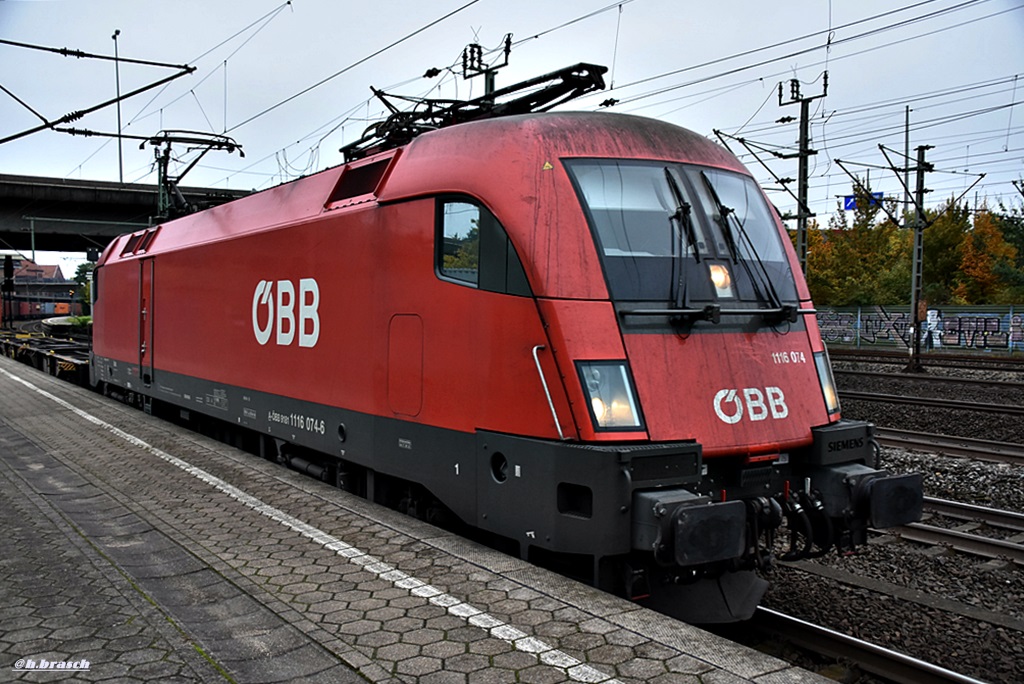 1116 074-6 zog einen containerzug durch hh-harburg,20.10.16