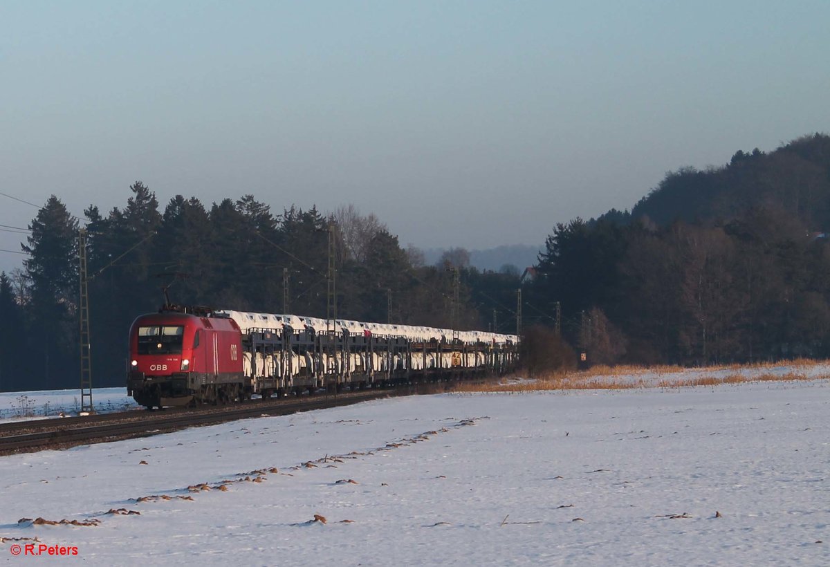 1116 106 zieht ein Audizug bei Seubersdorf. 21.01.17