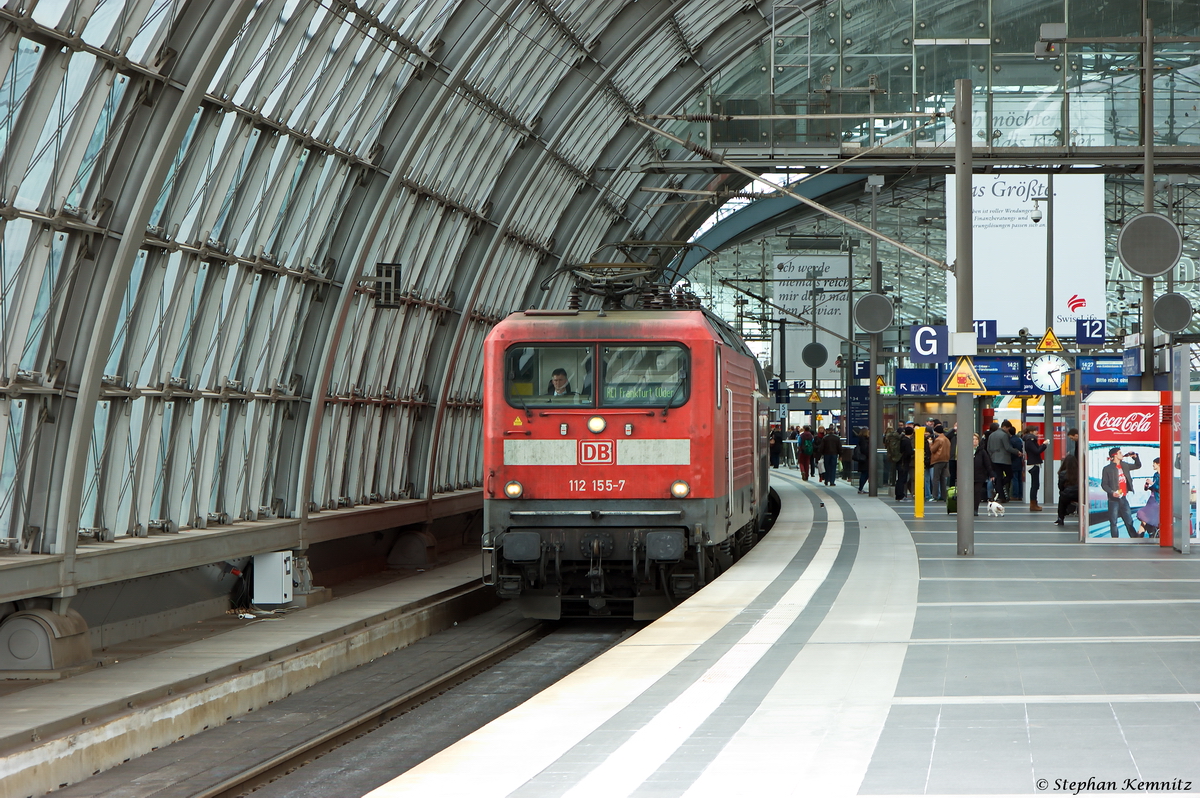 112 155-7 mit dem RE1 (RE 18183) von Brandenburg Hbf nach Frankfurt(Oder) im Berliner Hbf. 03.04.2015