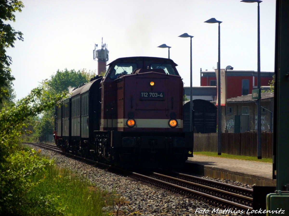 112 703 (203 230) unterwegs nach Bergen auf Rgen am 22.5.16